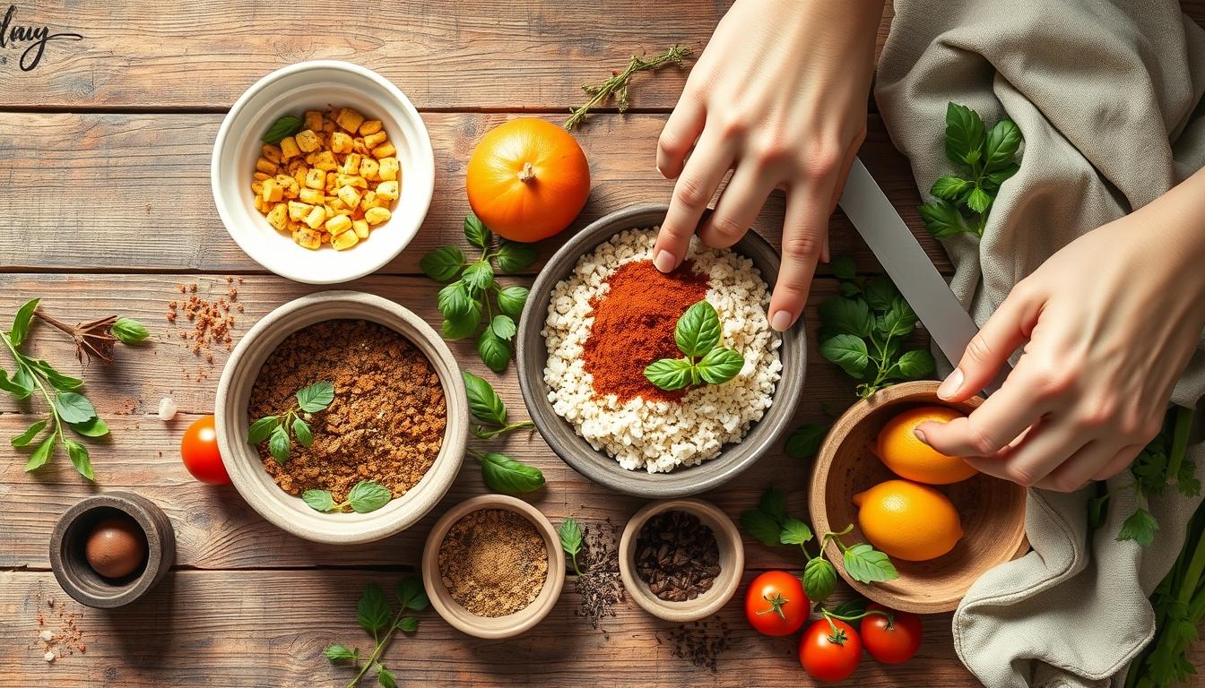 Fresh ingredients and home cooking inspiration